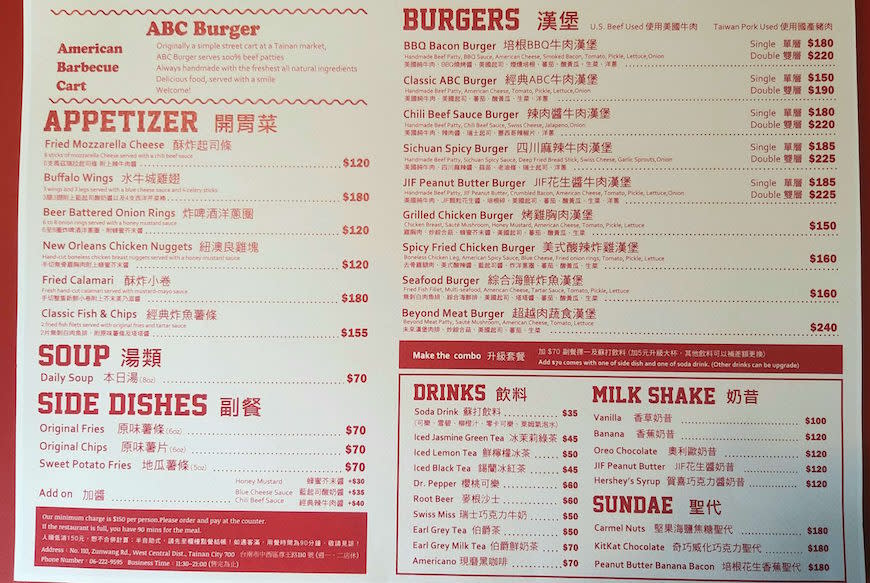 台南｜ABC burger