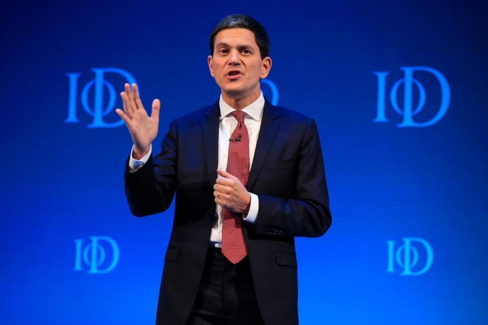 David Miliband (PA)