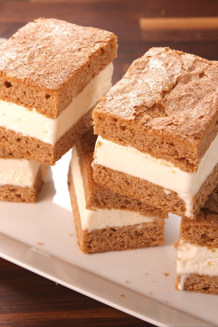 Snickerdoodle Ice Cream Sandwiches