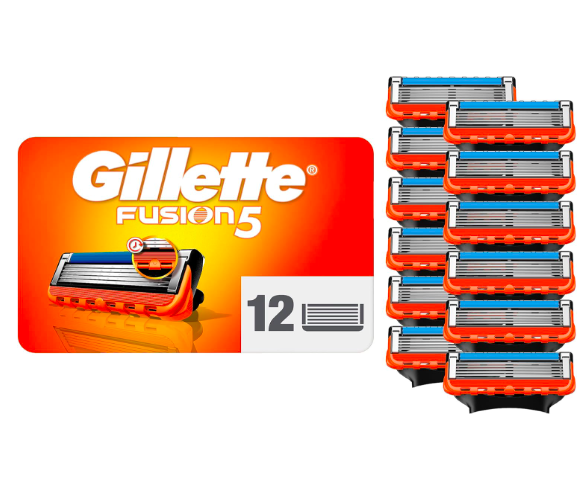 Lot de 12 recharges de lame Gillette Fusion5
