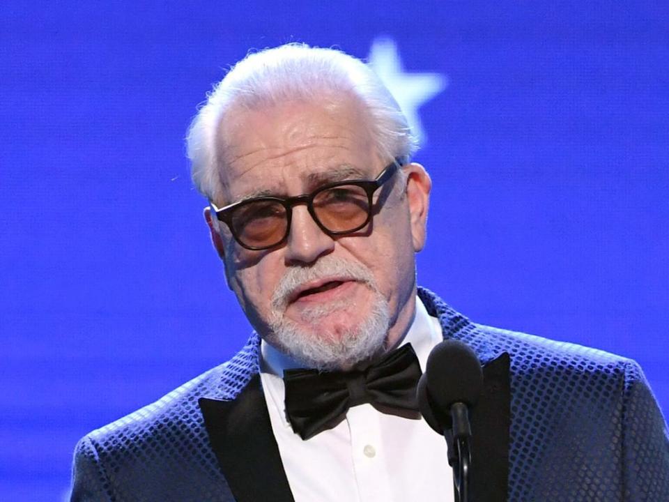 Brian Cox speaking onstage at the Critics’ Choice Awards in January 2020 (Getty Images for Critics Choice)