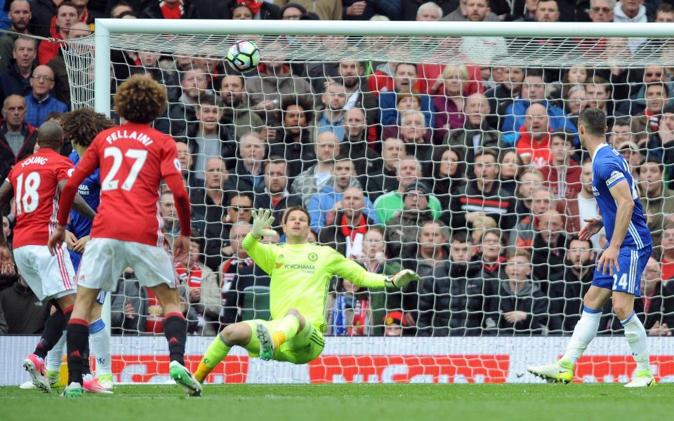 Manchester United's Ander Herrera, not in picture, scores his side's second goal - Credit: AP