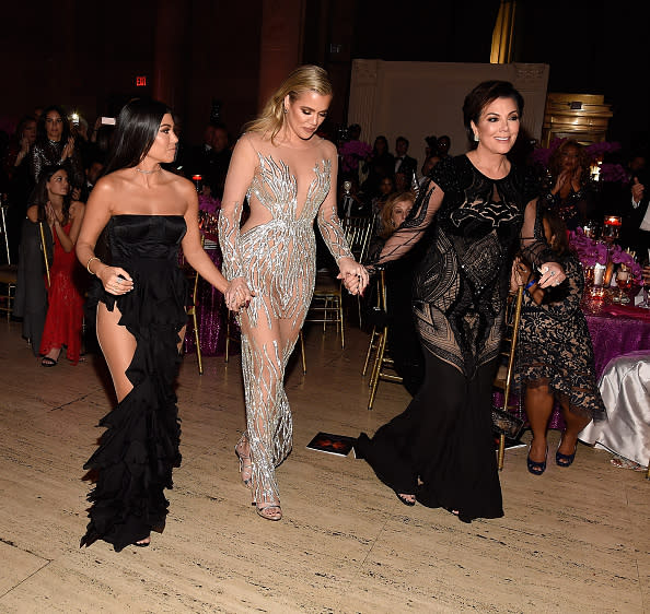Las Kardashians de gala sin Kim