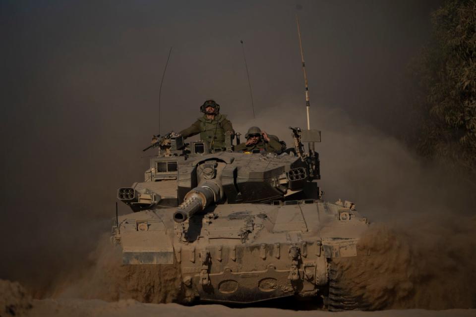 Israeli troops rolled into Gaza City in pursuit of Hamas and other militants who have regrouped in the capital (AP)