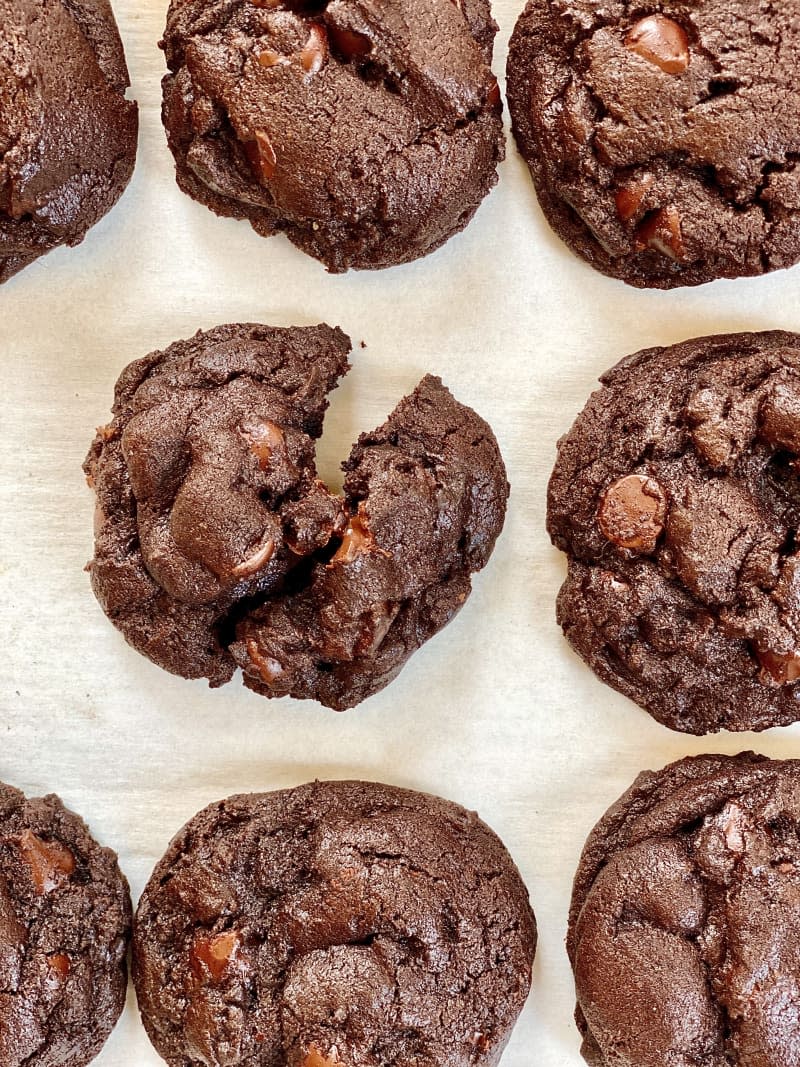 Double Chocolate Chip Cookies 