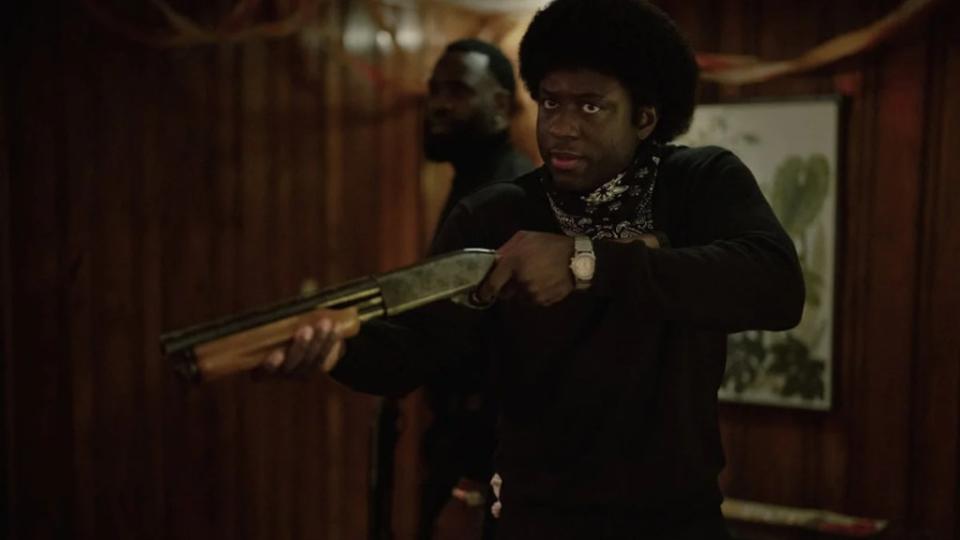 Sinqua Walls as McKinley (Mac) Rogers in "Fight Night: The Million Dollar Robbery (Image credit: Eli Joshua Adé/Peacock)