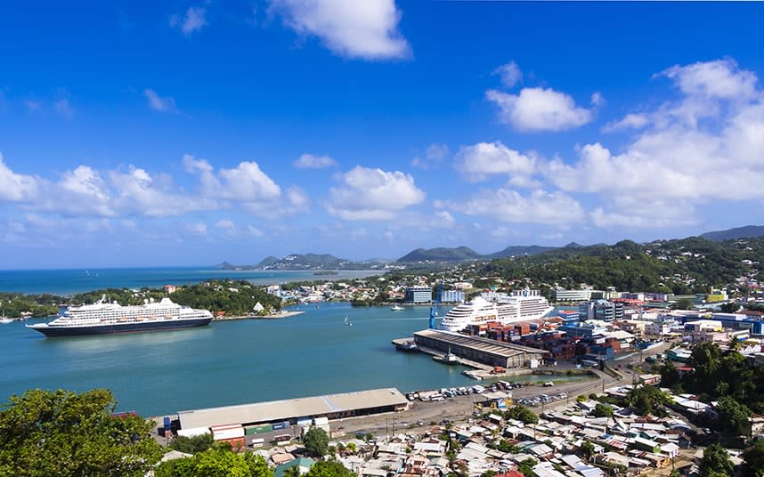 Some key islands on cruise itineraries, such as Barbados and St Lucia (pictured), have been unaffected by the hurricanes - This content is subject to copyright.