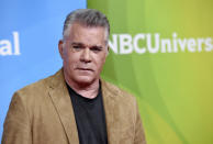 FILE - Ray Liotta, a cast member in the NBC series "Shades of Blue," poses during the 2018 NBCUniversal Summer Press Day on May 2, 2018, in Universal City, Calif. Liotta, the actor best known for playing mobster Henry Hill in “Goodfellas” and baseball player Shoeless Joe Jackson in “Field of Dreams,” has died. He was 67. A representative for Liotta told The Hollywood Reporter and NBC News that he died in his sleep Wednesday night in the Dominican Republic, where he was filming a new movie. (Photo by Chris Pizzello/Invision/AP, File)