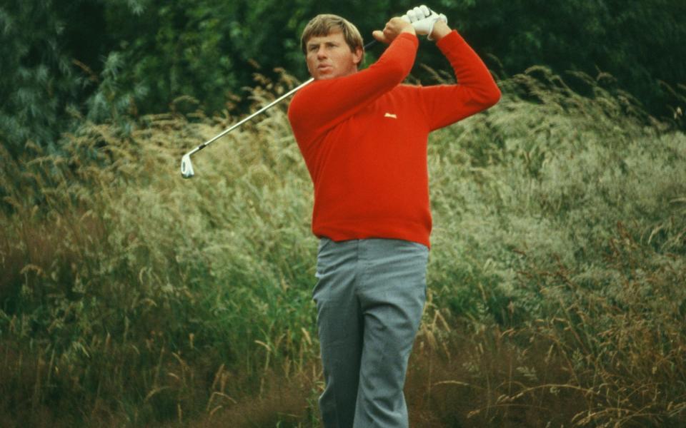Peter Oosterhuis during the 1979 Open Championship at Royal Lytham and St Annes