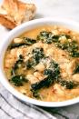 <p>Get the <a href="https://www.delish.com/uk/cooking/recipes/a28784587/vegetarian-kale-soup/" rel="nofollow noopener" target="_blank" data-ylk="slk:Vegetarian Kale Soup;elm:context_link;itc:0;sec:content-canvas" class="link ">Vegetarian Kale Soup</a> recipe.</p>