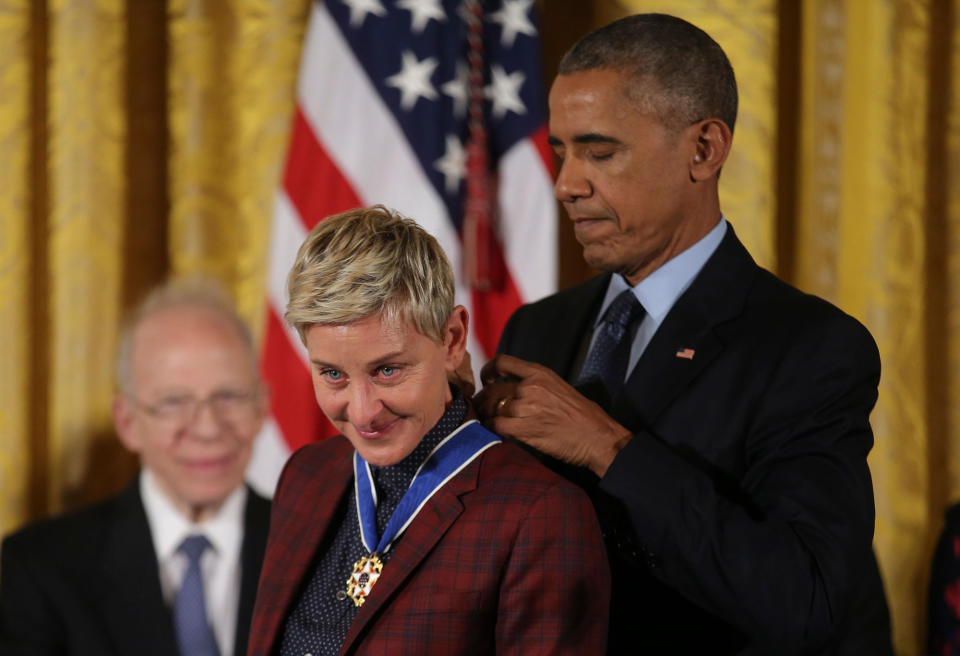 President Obama presents the 2016 Medal of Freedom to star-studded honorees