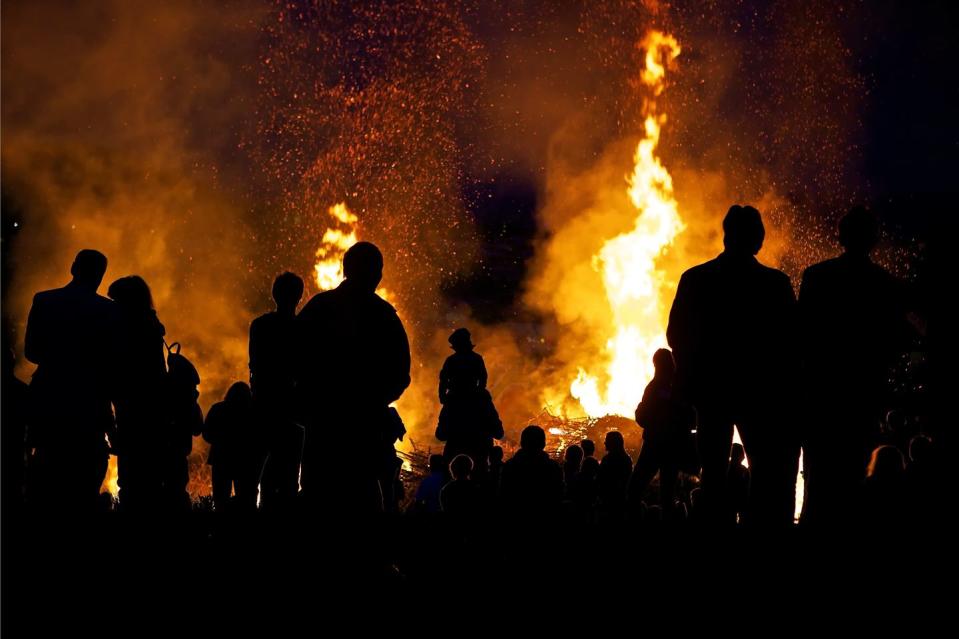 easter traditions around the world bonfire