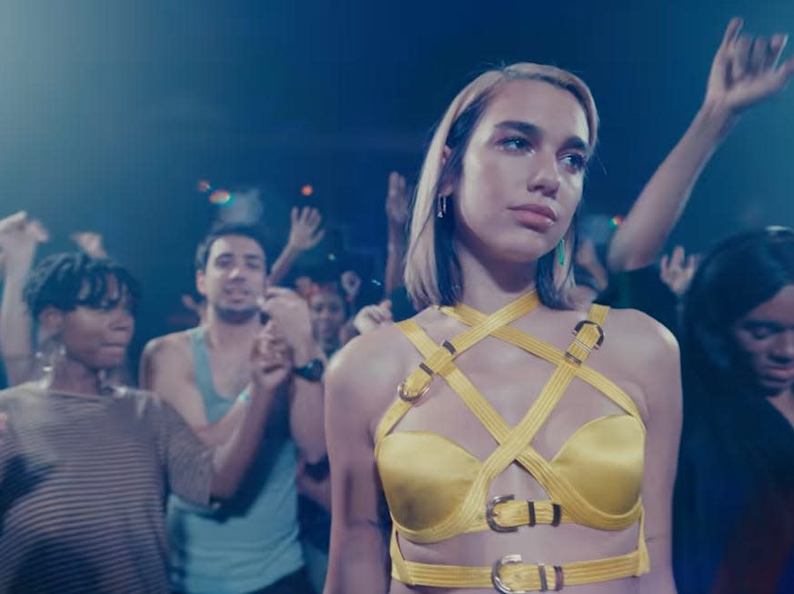 Video for Dua Lipa's "Don't Start Now."