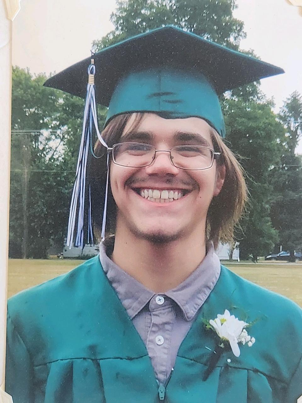 Brandon Chambers, just three months before he drowned at a public beach in South Haven, Michigan. His mother is now suing the city.