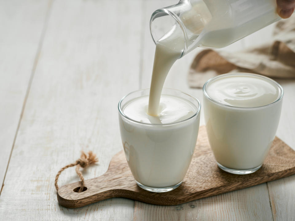 Fermented foods, such as kefir. (Getty Images)