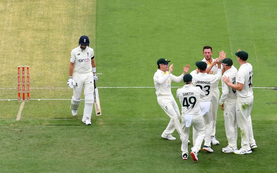 Root is the one wicket Australia want and target and their delight at sending him back to the pavilion for a duck is clear - SHUTTERSTOCK