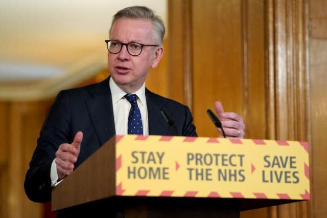 Gove is self isolating as family member has COVID-19 symptoms - ITV