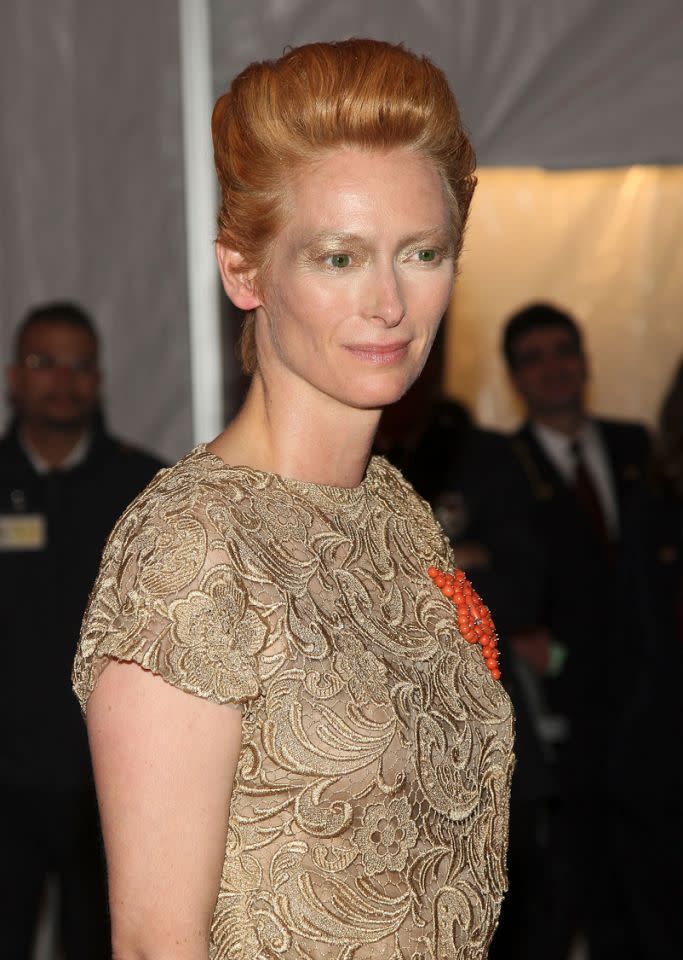 Tilda Swinton at the Met Gala, 2008