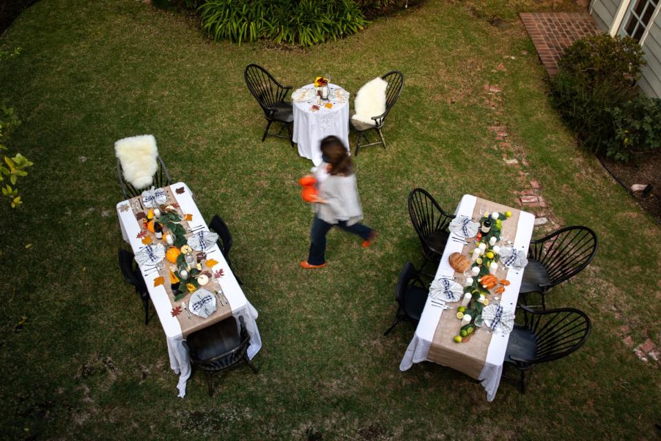 Outdoor table settings