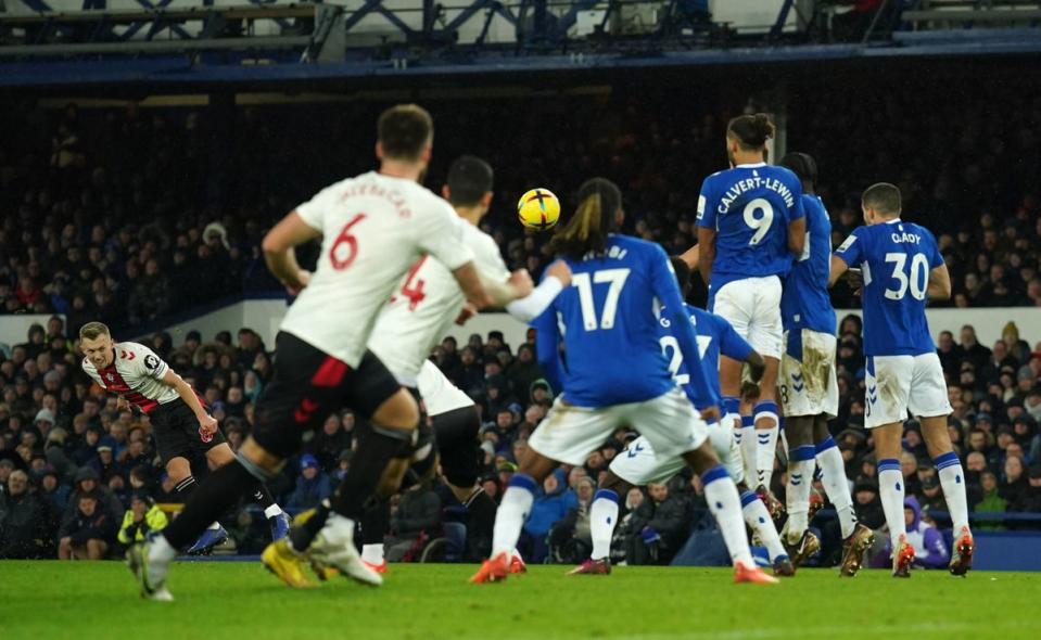 James Ward-Prowse whipped home a trademark free-kick as one of his two goals (PA)