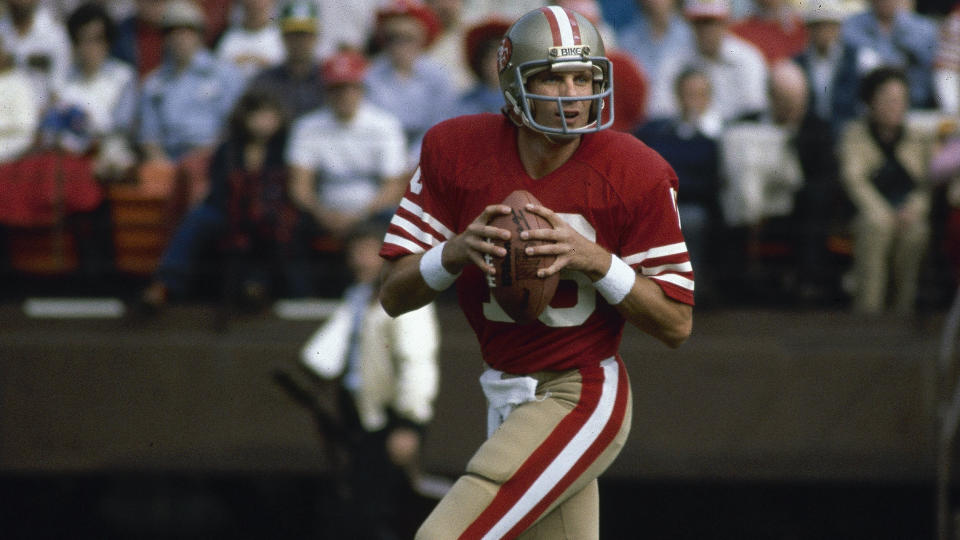 Mandatory Credit: Photo by Anonymous/AP/Shutterstock (6535220a)Montana San Francisco 49ers' quarterback Joe Montana is seen, 198149ers Montana 1981, USA.