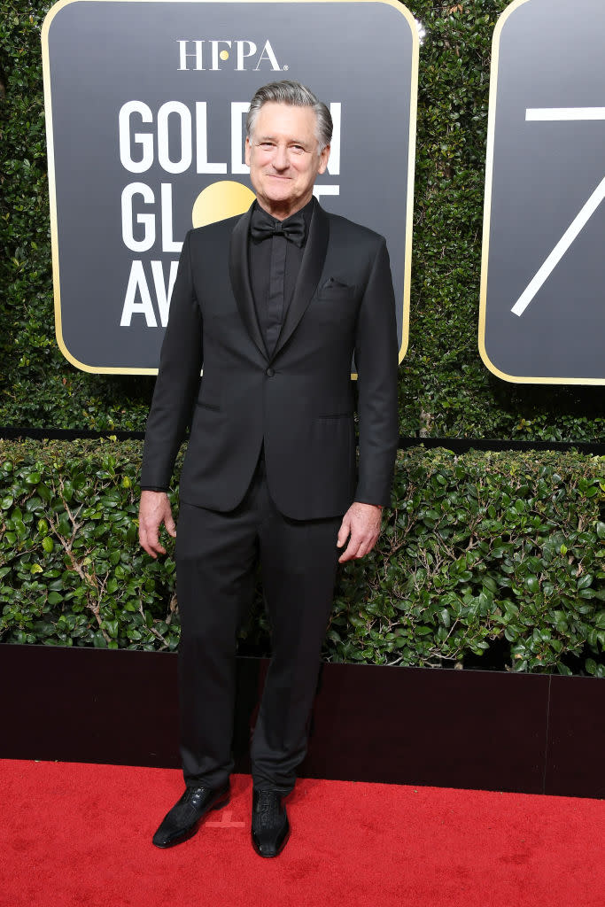 <p>Bill Pullman, who appeared in <em>The Sinner</em>, attends the 75th Annual Golden Globe Awards at the Beverly Hilton Hotel in Beverly Hills, Calif., on Jan. 7, 2018. (Photo: Steve Granitz/WireImage) </p>