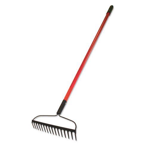 B16-Inch Bow Rake with Fiberglass Handle