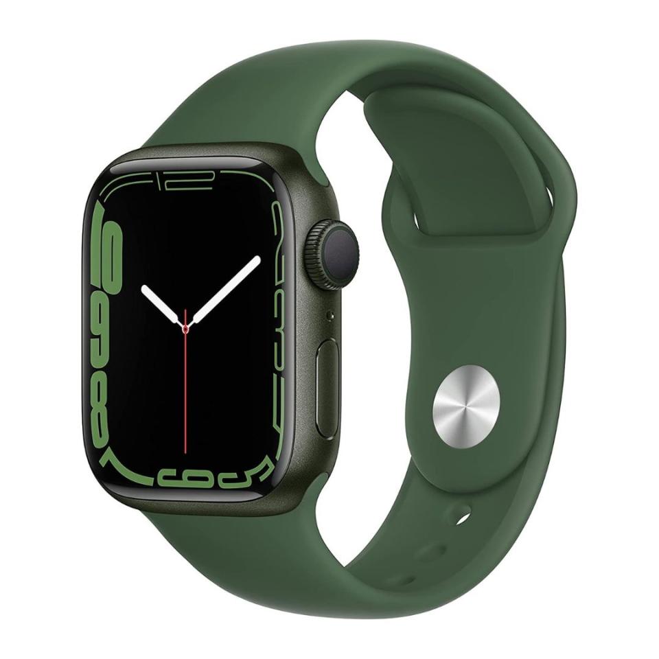 With amazing health features like sleep tracking, blood oxygen monitoring, fall detection and notifications about irregular heart rhythms, this watch can just about do it all. It even has special sensors that track exactly how a person moves ― plus, each purchase comes with three free months of Apple Fitness+. Get it in blue, red, green, black or cream.You can buy the Apple Watch Series 7 from Amazon for around $399.