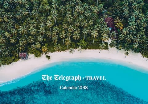 Dan Hunter's photograph taken in Sipora, Indonesia was chosen as the cover of the Telegraph Travel 2018 wall calendar - Credit: Dan Hunter
