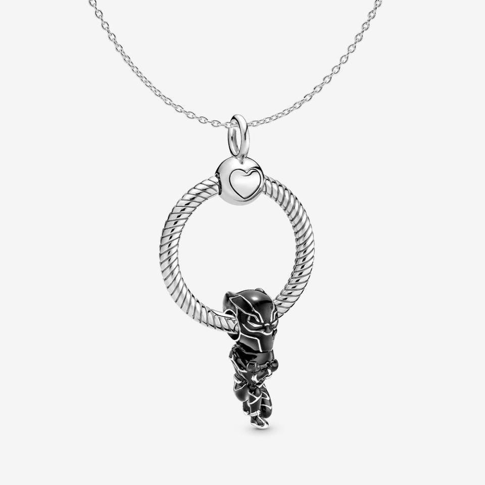 Pandora x Marvel Wakanda Forever Black Panther Charm Necklace Set