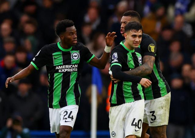 Chelsea 3-2 Brighton: 10-man Blues hold on in frantic finish to