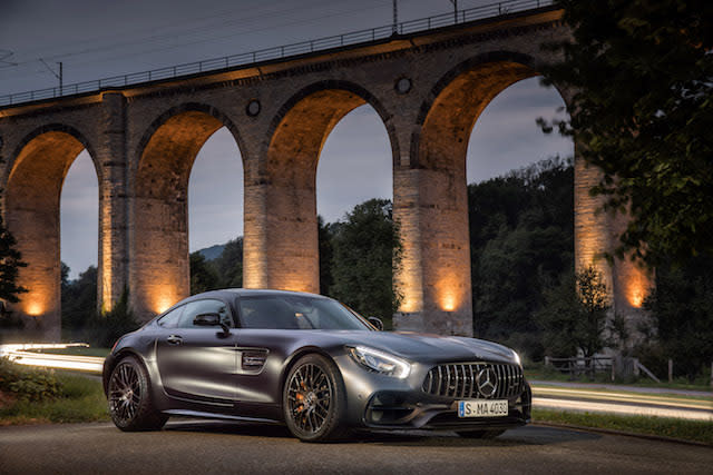 MERCEDES-AMG GT C CoupÃ©,Edition 50, designo graphitgrau magno Leder Exklusiv Nappa STYLE silber pearl/schwarz, Kraftstoffverbrauch kombiniert 11,4 l/100 km, CO2-Emissionen kombiniert 259 g/km // MERCEDES-AMG GT C CoupÃ©, Edition 50, designo graphite grey magno, STYLE Exclusive nappa leather silver pearl/black, Fuel consumption, combined 11.4 l/100 km, CO2 emissions, combined 259 g/km  