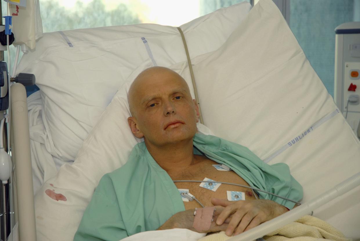 LONDON - NOVEMBER 20: In this image made available on November 25, 2006, Alexander Litvinenko is pictured at the Intensive Care Unit of University College Hospital on November 20, 2006 in London, England. The 43-year-old former KGB spy who died on Thursday 23rd November, accused Russian President Vladimir Putin in the involvement of his death. Mr Litvinenko died following the presence of the radioactive polonium-210 in his body. Russia's foreign intelligence service has denied any involvement in the case. (Photo by Natasja Weitsz/Getty Images) 