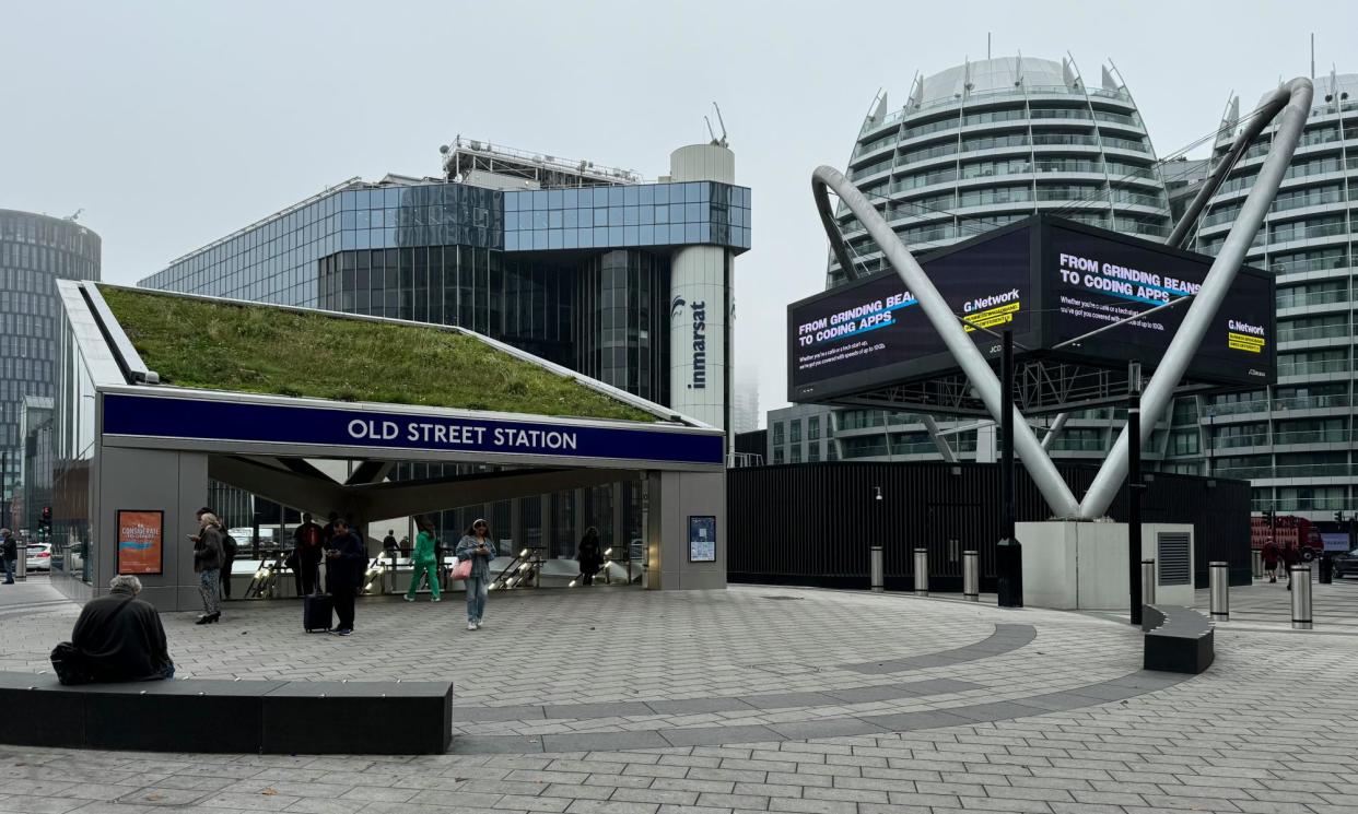 <span>‘Iconic gateway’? … the redesigned Old Street roundabout in east London.</span><span>Photograph: Oliver Wainwright</span>