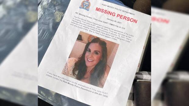 Hundreds of people in Port Moody searched for Hunt after her January disappearance. 