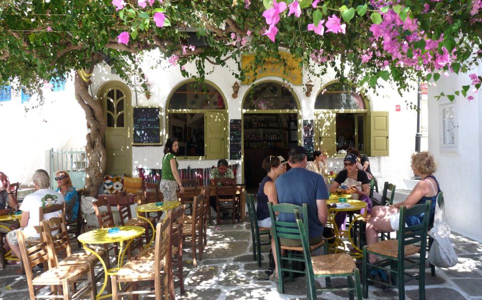 Cafe Ios, Ios Island, Greece - James Stewart 