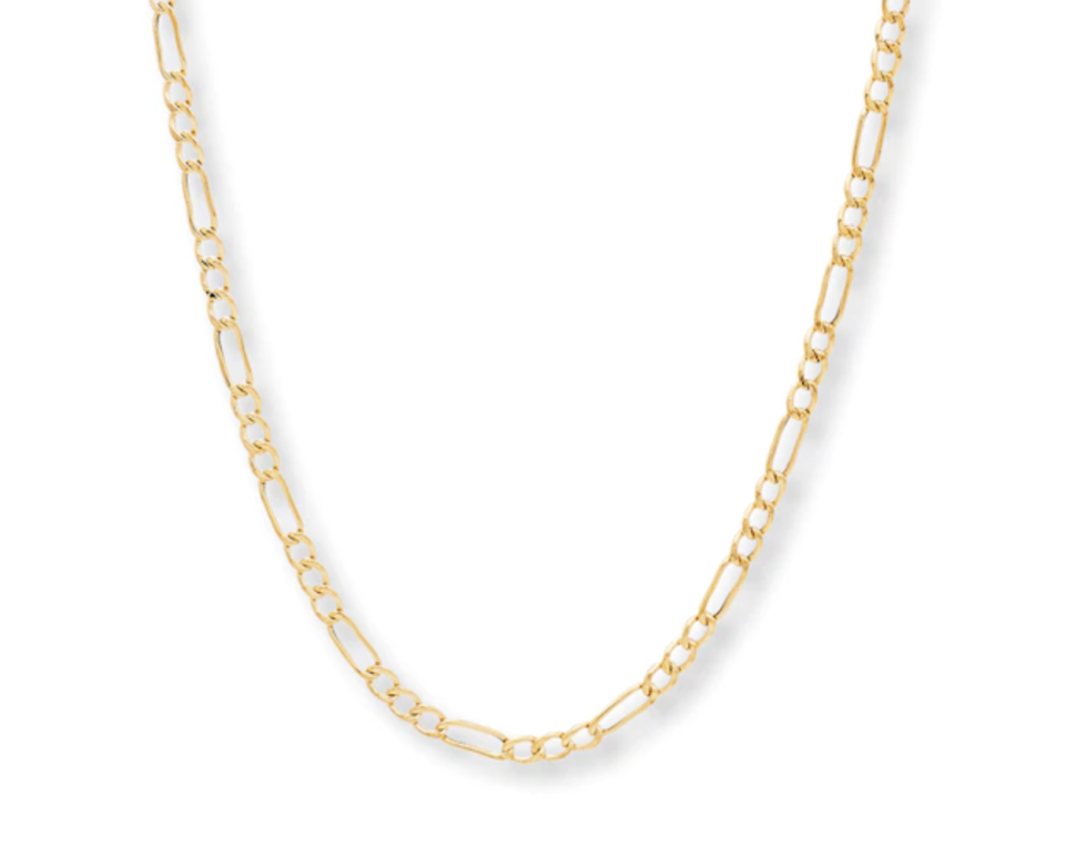 Men's Figaro Link Chain 14K Yellow Gold 20