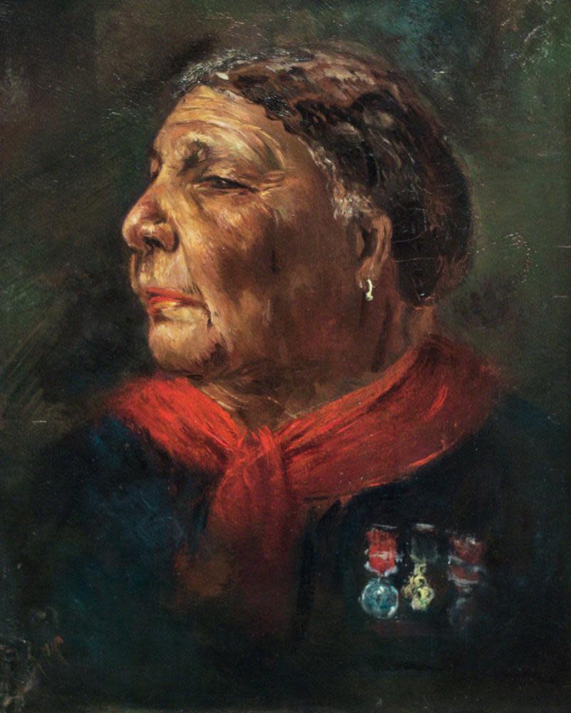 A portrait of Mary Seacole, held in the National Portrait Gallery in London.