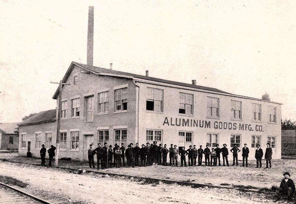 The Manitowoc Aluminum Novelty Co. (later merged to form the Aluminum Goods Mfg. Co.) was founded in 1898 by Henry Vits in his former tannery at Franklin and 15th streets, Manitowoc.