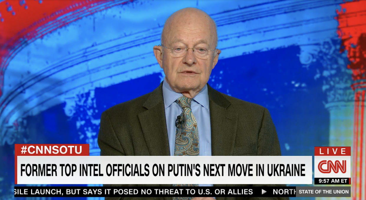 Former US top intelligence official James Clapper spoke to CNN (CNN)