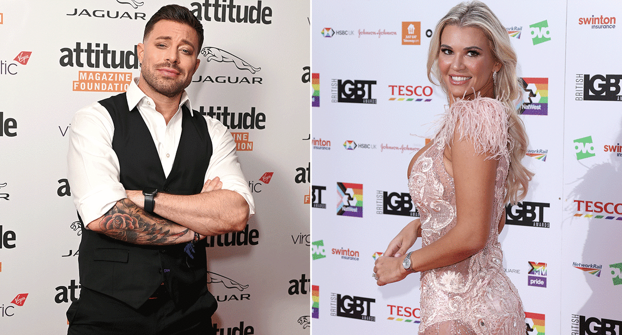 Duncan James and Christine McGuinness are amongst the stripping celebs. (Getty Images)