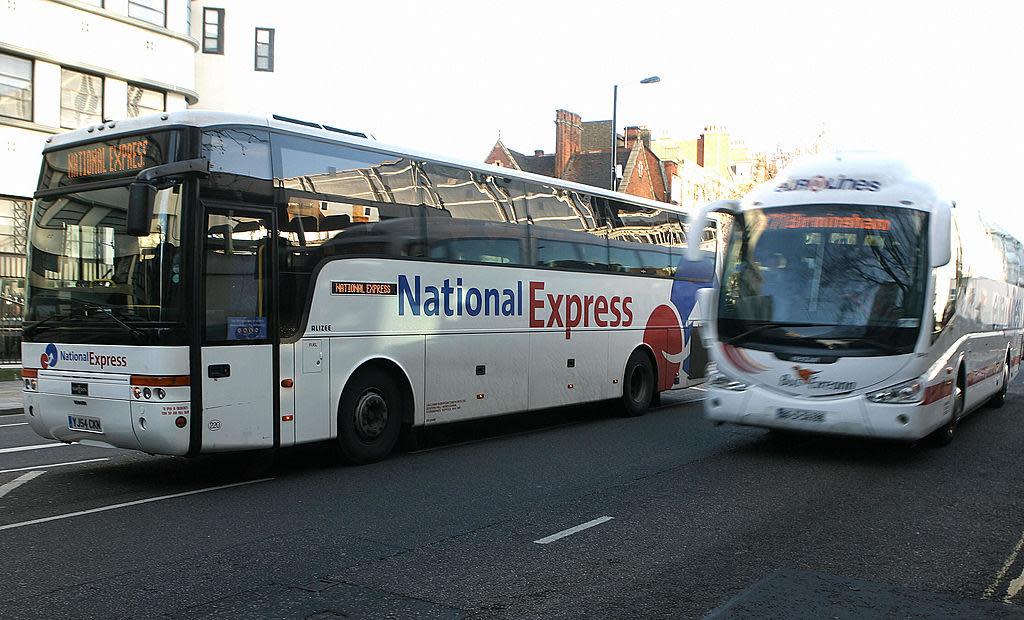 National Express has suspended all services with immediate effect: AFP via Getty Images