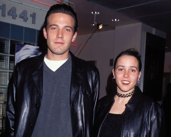 KATHY HUTCHINS/HUTCHINS PHOTO/Newscom/Mega Ben Affleck and Cheyenne Rothman at the premiere of 'Chasing Amy' on March 26, 1997 in Los Angeles, California.