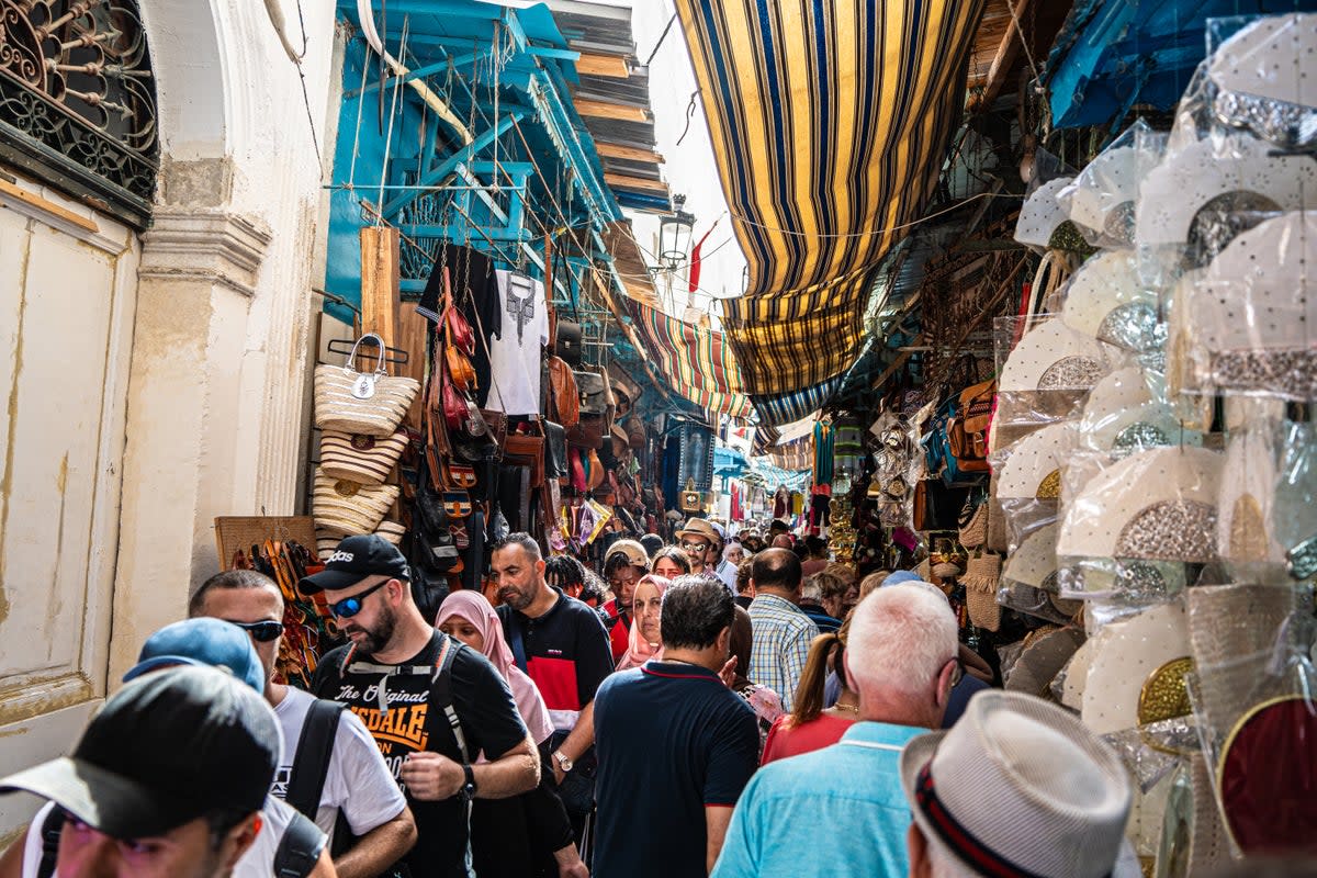 A labyrinth of ancient alleyways is primed for hagglers in the Tunis medina (Richard Collett)