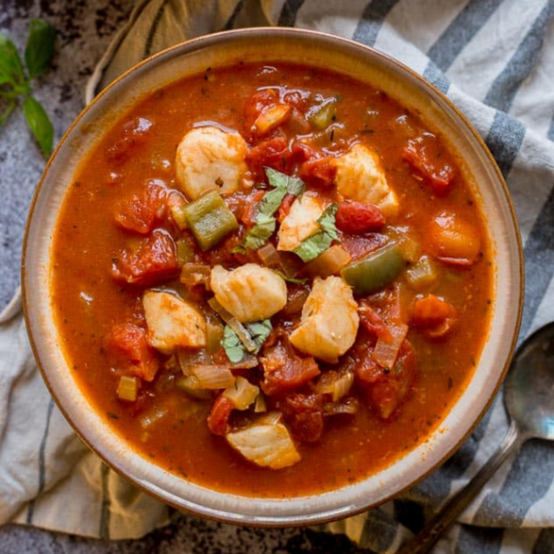 <p>Plating Pixels</p><p>This quick and easy Italian Fish Soup is comforting year-round and ready within 30 minutes. Healthy fish soup with common, easy-to-find ingredients such as canned tomato, onion and bell pepper. It’s rich and cozy, and something the whole family will love.</p><p><strong>Get the recipe: <a href="https://www.platingpixels.com/one-pot-cod-fish-soup/" rel="nofollow noopener" target="_blank" data-ylk="slk:Italian Fish Soup Recipe;elm:context_link;itc:0;sec:content-canvas" class="link rapid-noclick-resp">Italian Fish Soup Recipe</a></strong></p>