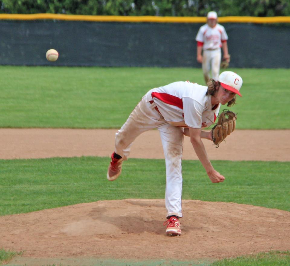 Coldwater's Joseph Closson set the new CHS single season saves record, recording eight saves in eight chances during the 2022 season all with an ERA of 0.00