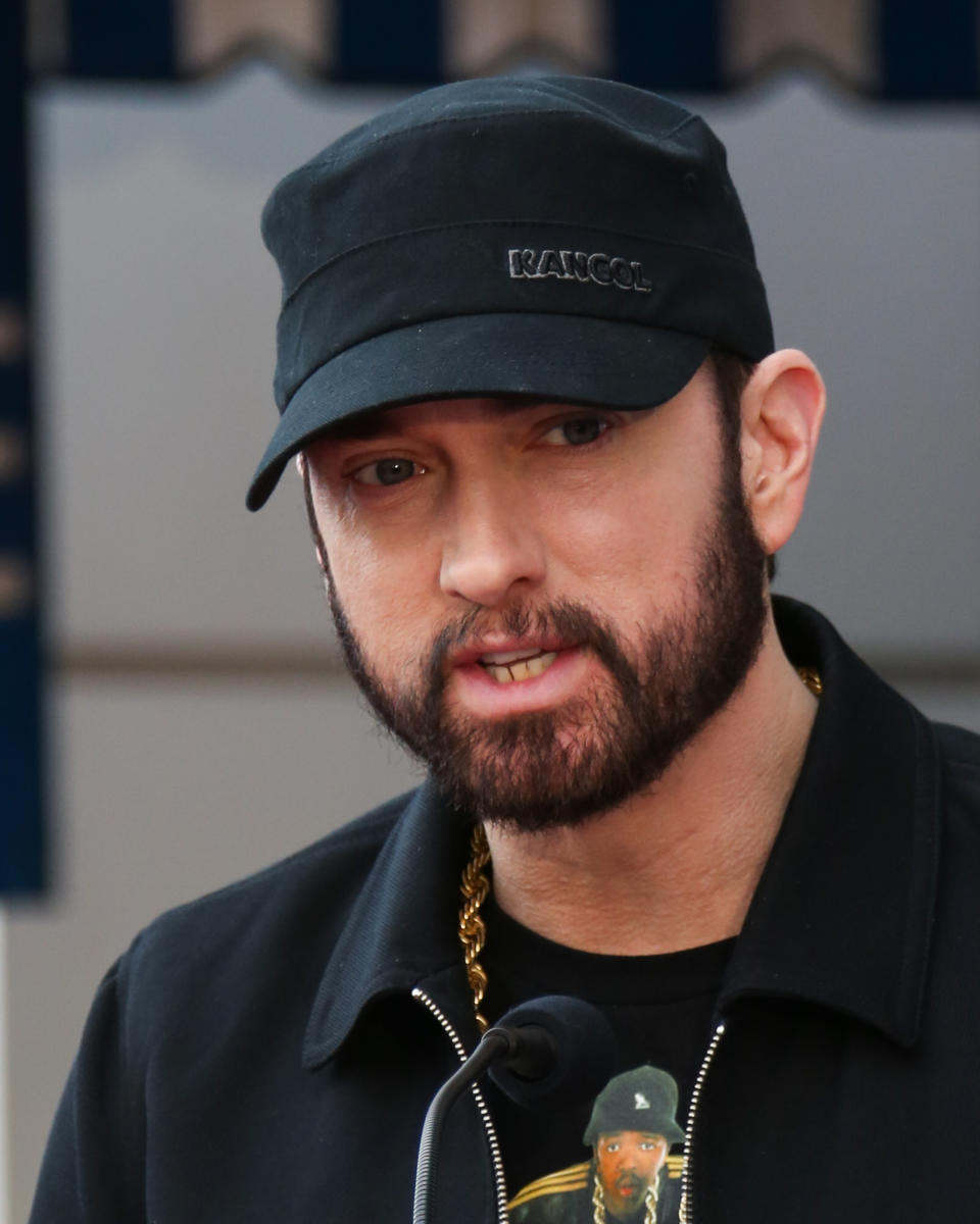 Eminem Wearing Hat