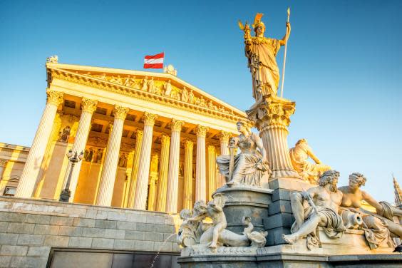 The Austrian parliament building in Vienna (Getty Images/iStockphoto)