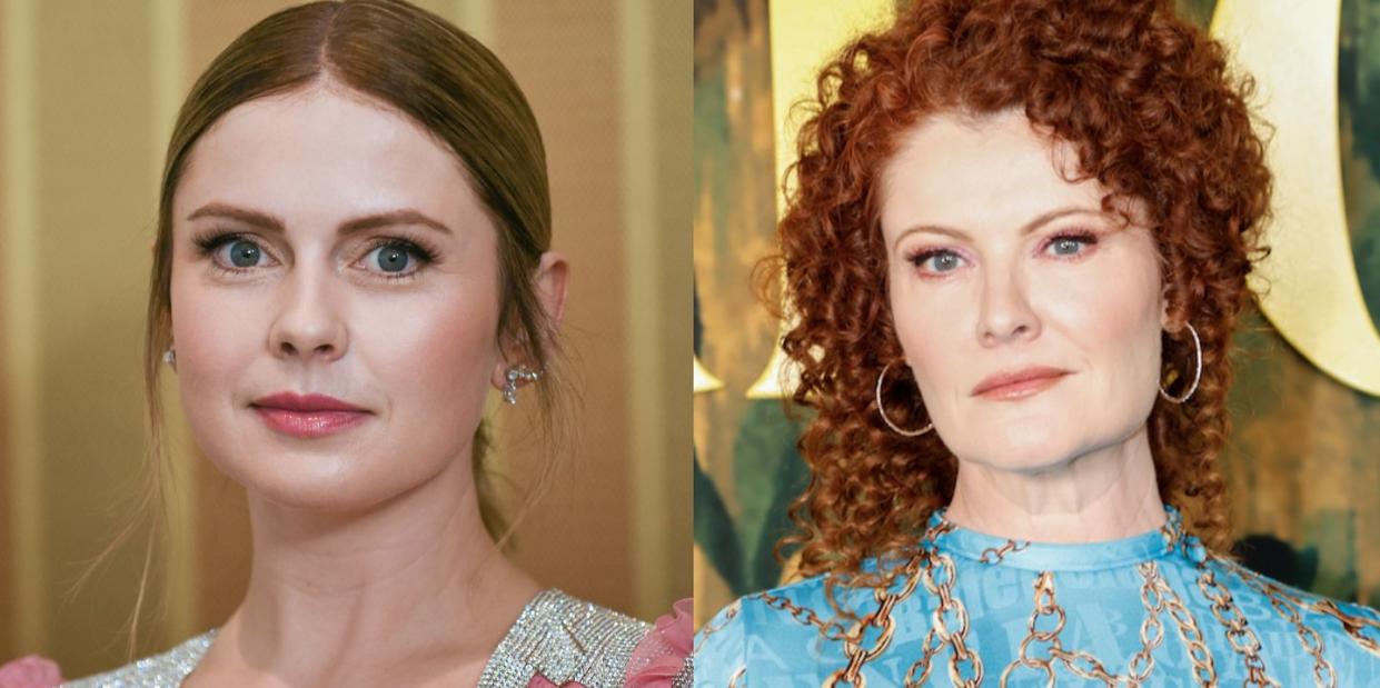 'ghosts' cbs tv show cast members rose mciver and rebecca wisocky on instagram