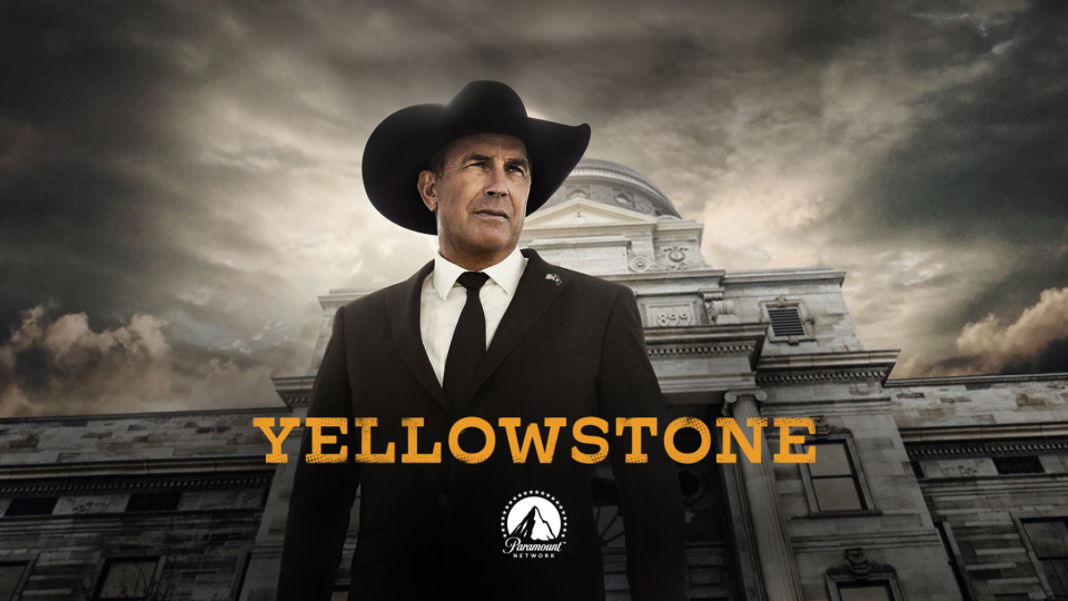 Kevin Costner as John Dutton in "Yellowstone." In season 5 Costner is sworn in as governor of Montana.